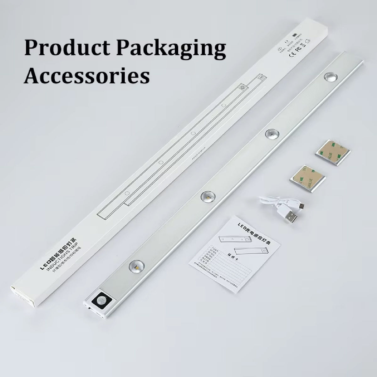 LAMPARA LUZ LED BARRA CON SENSOR 60 CM