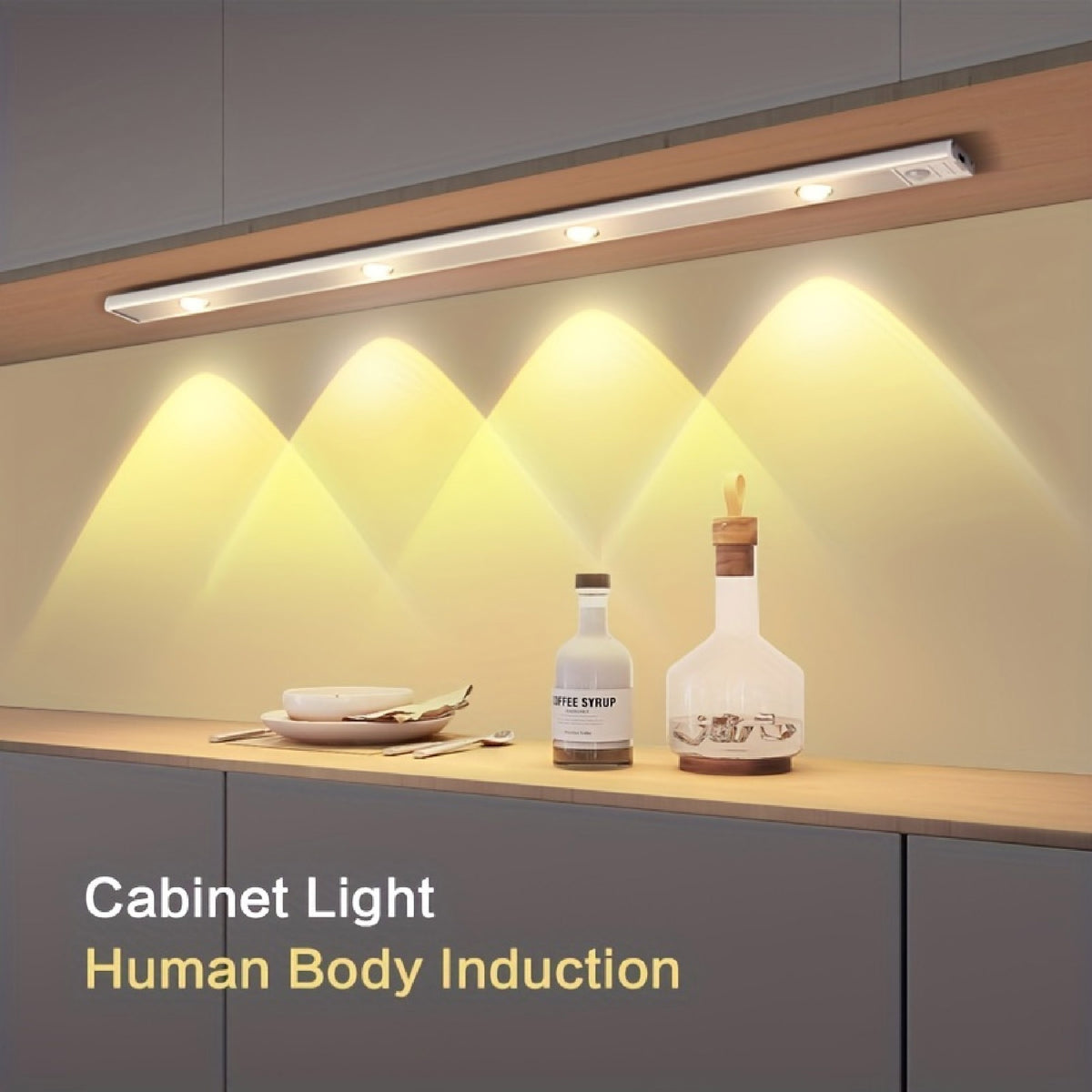 LAMPARA LUZ LED BARRA CON SENSOR 60 CM