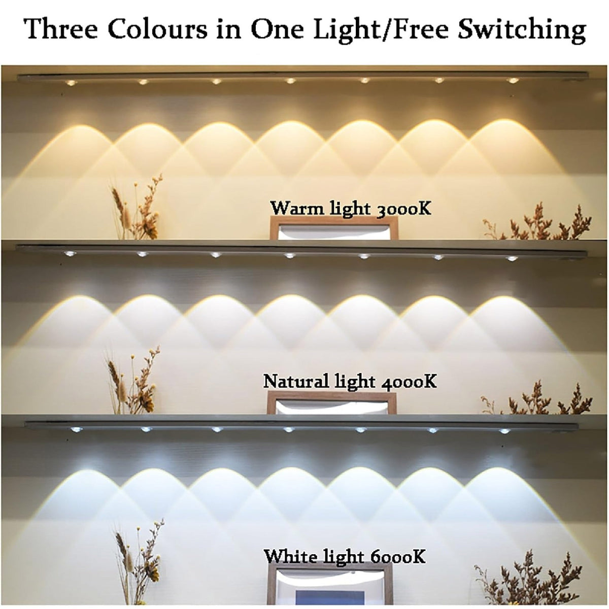 LAMPARA LUZ LED BARRA CON SENSOR 60 CM