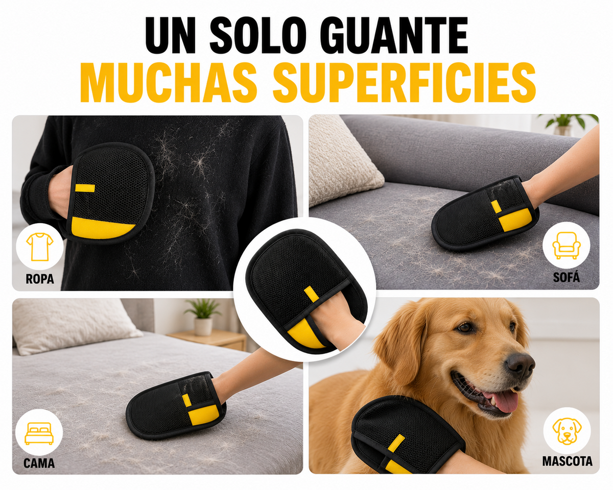 GUANTE CEPILLO QUITA PELOS